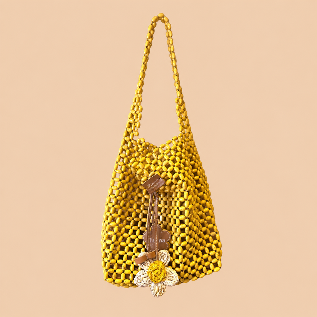 WOODEN BEADS BAG