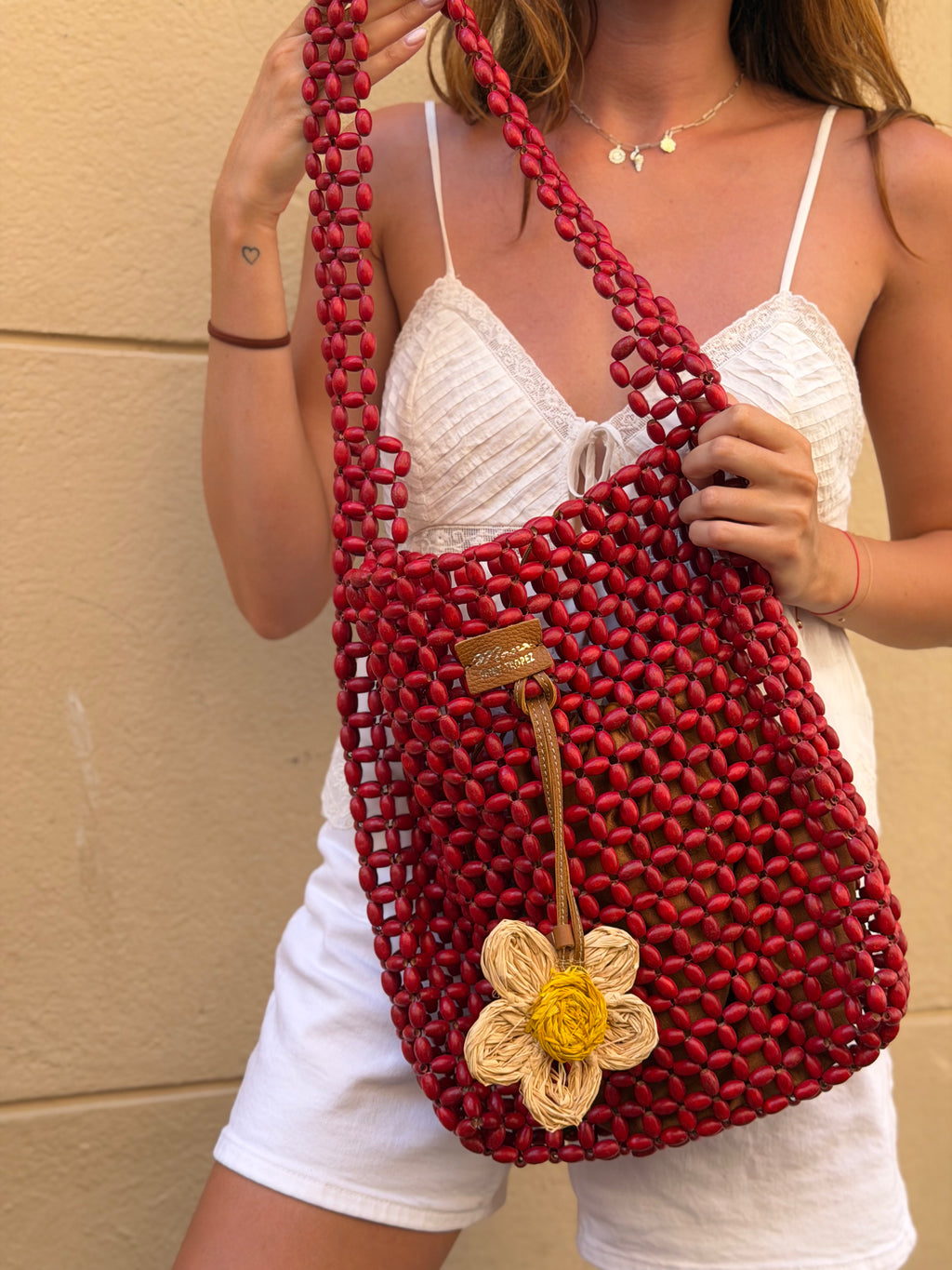 WOODEN BEADS BAG