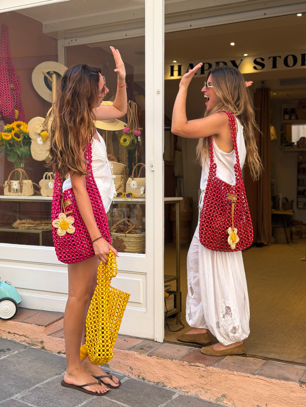 WOODEN BEADS BAG