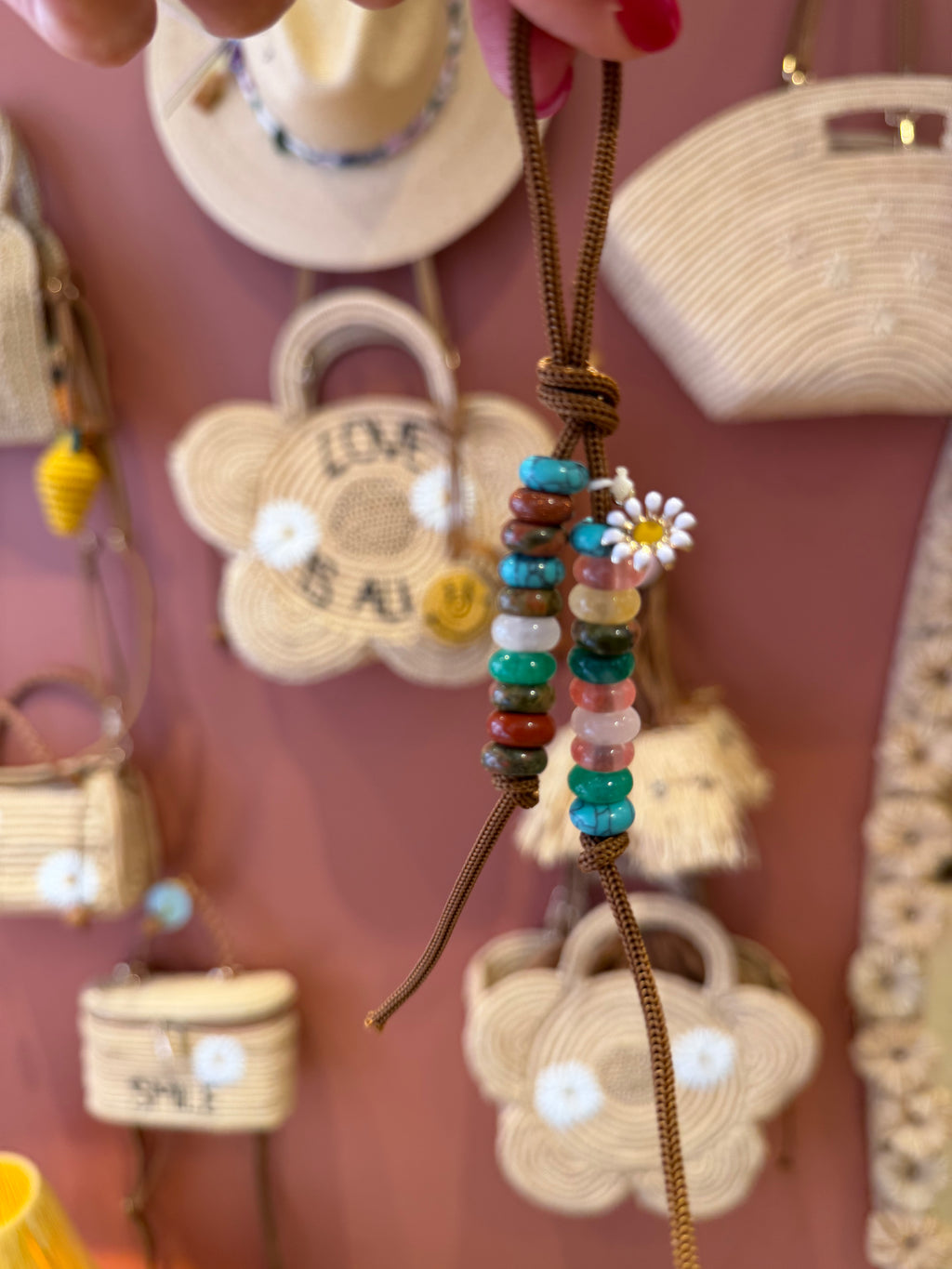 DAISY BEAD CHARMS