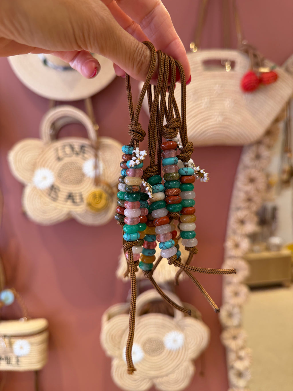 DAISY BEAD CHARMS
