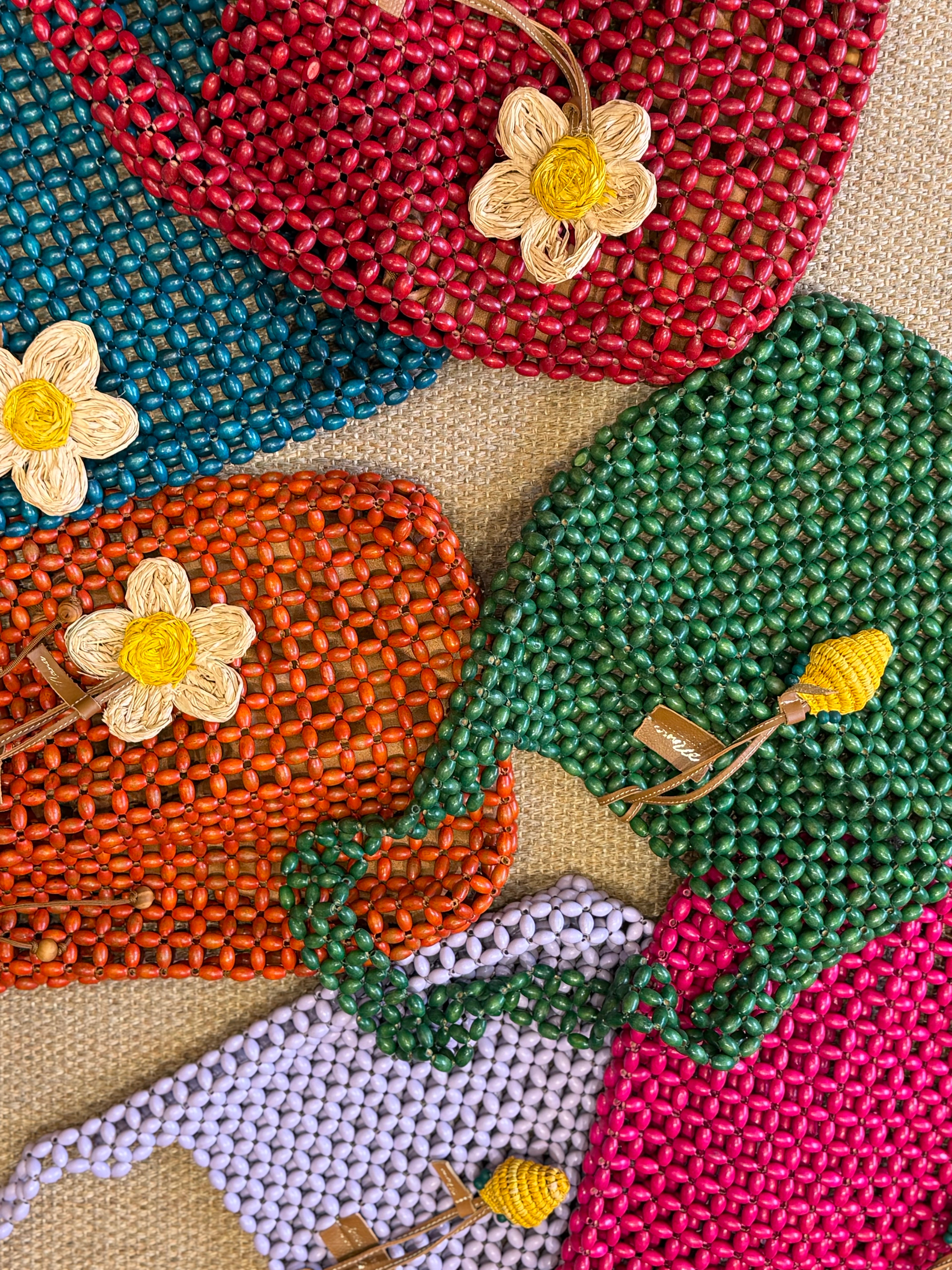 WOODEN BEADS BAG